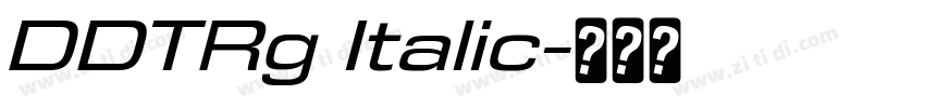 DDTRg Italic字体转换